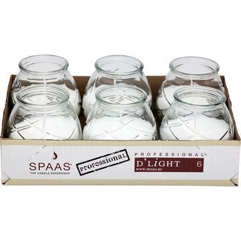 Bougies verre D'light transparent - Bazar - Promocash RENNES