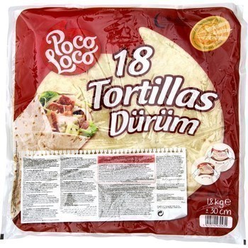 Tortillas X 18 30 Cm Poco Loco - Epicerie Sale - Promocash 