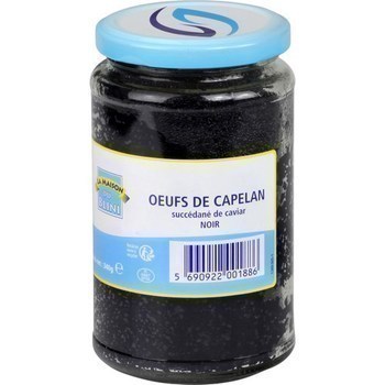 oeufs de capelan noir 340 g - Saurisserie - Promocash RENNES