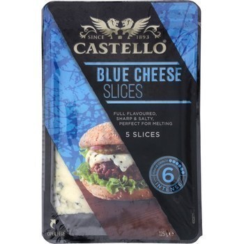 Blue cheese slices 125 g -  - Promocash Aix en Provence
