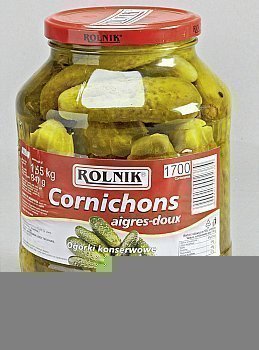 Cornichon aigres doux - le bocal de 1,7 litre - Epicerie Sale - Promocash Chatellerault