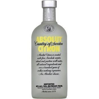 Vodka aromatise citron 700 ml - Alcools - Promocash Barr