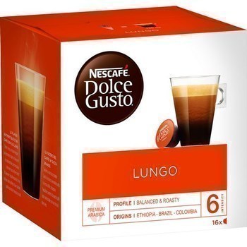 Capsules de caf Lungo Decaffeinato 16x7 g - Epicerie Sucre - Promocash Drive Agde