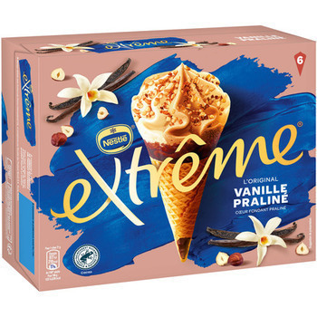 6 CONES EXTREME VAN PRALI 426G - Surgels - Promocash PROMOCASH AUBAGNE