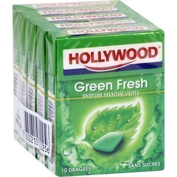 Chewing-gum parfum menthe verte sans sucres 5x10 - Epicerie Sucre - Promocash Roanne