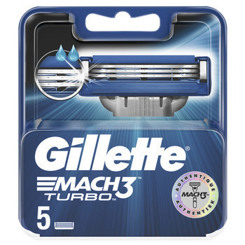 X5 LAMES MACH3 TURBO GILLETTE - Hygine droguerie parfumerie - Promocash Chambry