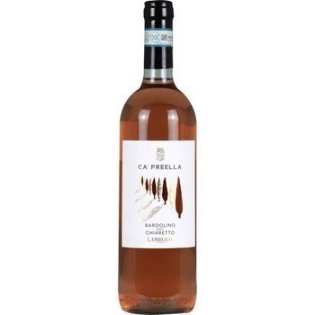 Vin ros Bardolino Chiaretto Lamberti 12 75 cl - Vins - champagnes - Promocash Aix en Provence