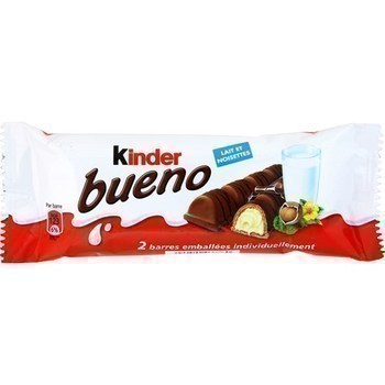 KINDER BUENO - le sachet de 2 barres de 43 g - Epicerie Sucre - Promocash Le Pontet