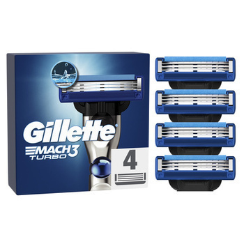 X4 LAMES MACH3 TURBO GILLETTE - Hygine droguerie parfumerie - Promocash Roanne