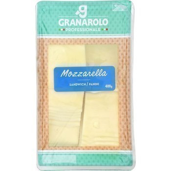 Mozzarella en tranches pour sandwich/panini 400 g - Crmerie - Promocash Melun