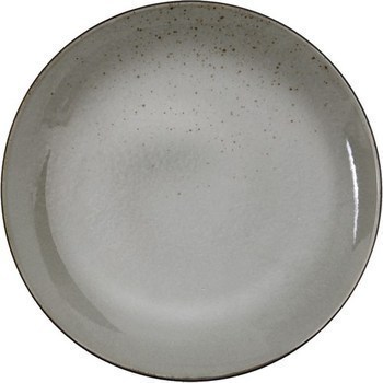 Assiette plate 27 cm Reactive Gris - Bazar - Promocash Béziers