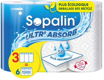 ET SOPALIN UL'ABSOR BLANC 3=6 - Hygine droguerie parfumerie - Promocash Bziers