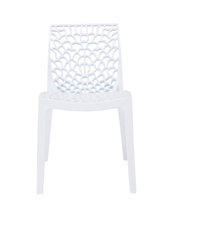 CHAISE GRUVYER BLANCHE - Bazar - Promocash Chambry