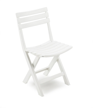 CHAISE PLIANTE BIRKI BLANC - Bazar - Promocash PUGET SUR ARGENS