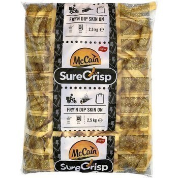 Frites Fry'n Dip Skin On 2,5 kg - Surgels - Promocash 