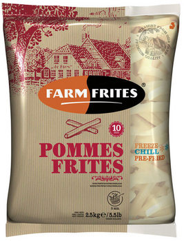 Frites 10 mm bi-temprature 2,5 kg - Surgels - Promocash Guret