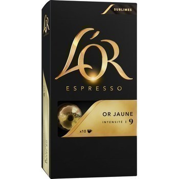 Caf capsules Or Jaune intensit 9 x10 - Epicerie Sucre - Promocash Le Pontet