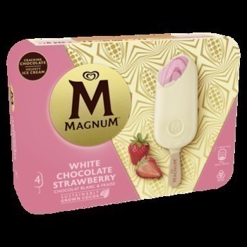 324G MAGNUM BLANC FRAISE X4 - Surgels - Promocash PUGET SUR ARGENS