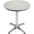Table aluminium D60 cm - Bazar - Promocash Boulogne
