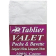 Tablier VALET 110 cm Coton Blanc - la pièce - Textile - Promocash Montélimar