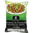 Mélange de poivrons rouges et verts en lanières 2,5 kg - Surgelés - Promocash Boulogne