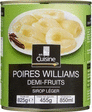 Poires Williams demi-fruits sirop léger 455 g - Epicerie Sucrée - Promocash Guéret