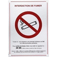 Plaque interdiction de fumer - Hygiène droguerie parfumerie - Promocash Libourne