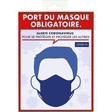 Affiche PVC Port Masque 15x20 cm - Les incontournables de l'hygiène et de la protection - Promocash La Rochelle