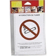 Pancarte adhésive interdiction de fumer - la pièce - Bazar - Promocash Evreux