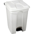 Container plastique à pédale 45 L couvercle blanc - Bazar - Promocash Evreux