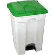 Container plastique à pédale 45 L couvercle vert - Bazar - Promocash Evreux