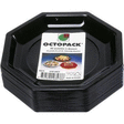 Assiette Octogonale Noire 18,5 cm - le paquet de 50. - Bazar - Promocash Metz