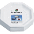 Assiette Octogonale Blanche 185 mm OCTOPAK- le paquet de 50 - Bazar - Promocash Barr
