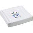 Assiettes carres blanches 24 x 24 cm. QUADRIPACK - le paquet de 50 assiettes. - Bazar - Promocash Metz