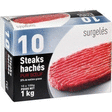 Steaks hachés pur boeuf 20% 10x100 g - Surgelés - Promocash Guéret
