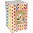 Pailles papier FSC colores 200x6 mm x500 - Bazar - Promocash Rodez