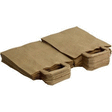 Cabas papier brun 22x10x28cm CAKBR2228C x50 - Bazar - Promocash PROMOCASH VANNES