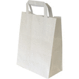 Cabas papier20x10x28 cm blanc x50 - Les incontournables de la vente à emporter - Promocash Guéret