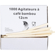 Agitateurs à café en bambou 12 cm x1000 - Carte Vente à emporter - Promocash Montauban