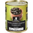 Olives noires entires confites calibre 22/25 500 g - Epicerie Sale - Promocash Saumur
