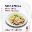 Colin d'Alaska sauce citron et son riz cuisiné 300 g - Epicerie Salée - Promocash Ales