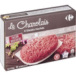 Steaks hachés Le Charolais façon bouchère 15% MG 4x120 g - Surgelés - Promocash Valence