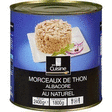 Morceaux de thon albacore au naturel 1800 g - Epicerie Salée - Promocash Montluçon