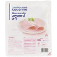Jambon sans couenne x4 - Charcuterie Traiteur - Promocash RENNES