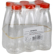 Bouteille plastique transparente 500 ml avec bouchon x6 - Bazar - Promocash Libourne
