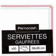 Serviettes gaufres 2 plis 38x38 Pizzeria x50 - Bazar - Promocash Limoges