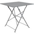 TABLE EN FER 70X70 GRIS FONCE - Bazar - Promocash Thonon