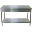 Table centrale inox démontable 1000X700 MM étagère basse - Bazar - Promocash Libourne