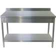 Table adossée inox démontable 1000 X 700 MM avec étagère - Bazar - Promocash PUGET SUR ARGENS