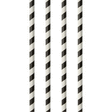 Pailles en papier D.6mm H. 20cm Stripes x100 - Bazar - Promocash Promocash Morzine